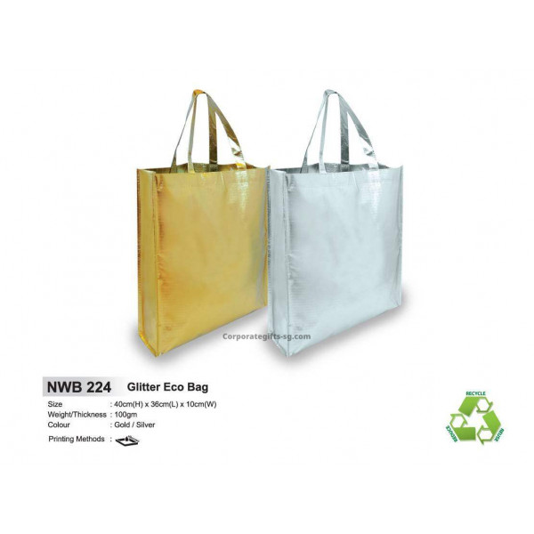 NWB 224 Glitter Eco Bag